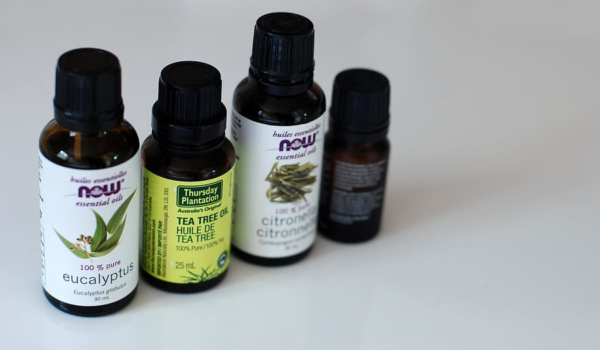 vials with essential oils